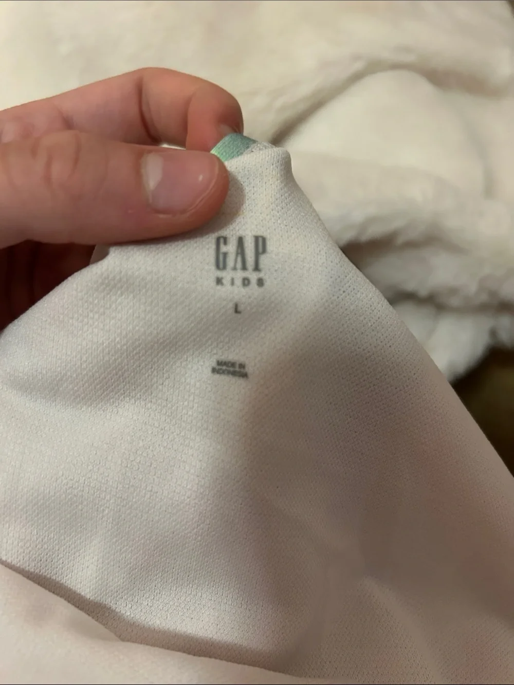 GAP Kids Light Pink Swim Top with Mint Accent